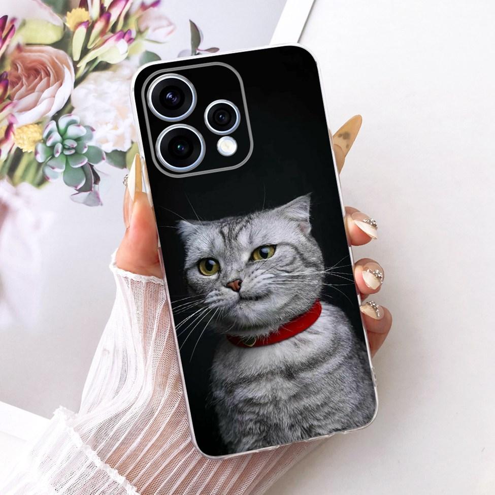 Transparent For Oppo Reno15 Cover Luxury Cute Cat Fashion Butterfly Cool Painted Bumper Casing For Oppo Reno15 5G CPH2825 Case