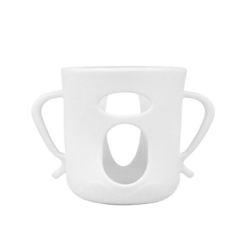 Heat Resistant Silicone Baby Bottle Sleeve With Nonslip Handle for Secure Grip and Heat Protections