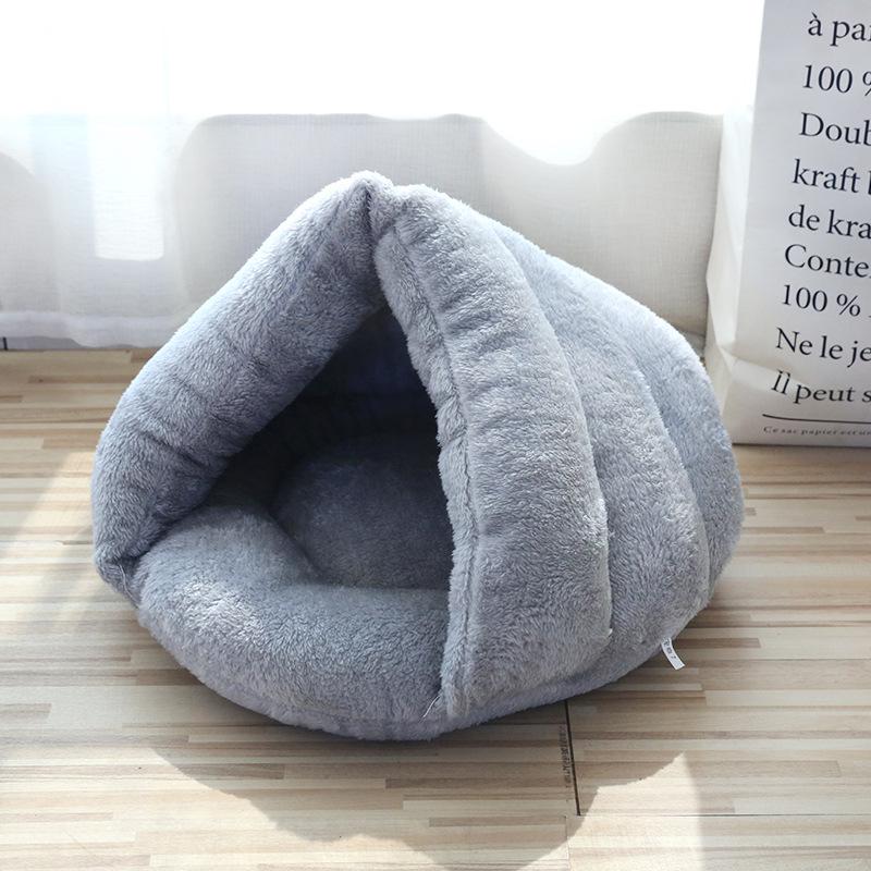 

Four Seasons Semi-Enclosed Pet Bed: Cozy Slipper Bed & Cat House for Small Dogs and Cats S 45*35 (up to 5 lbs cat/3 lbs dog)