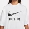 Nike Men's White Loose-Fit Crew Neck T-Shirt with Letter Print