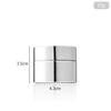 5-50g Glass Cream Jar Silver, Refillable Portable Cosmetic Container for Face Eye Cream Sample