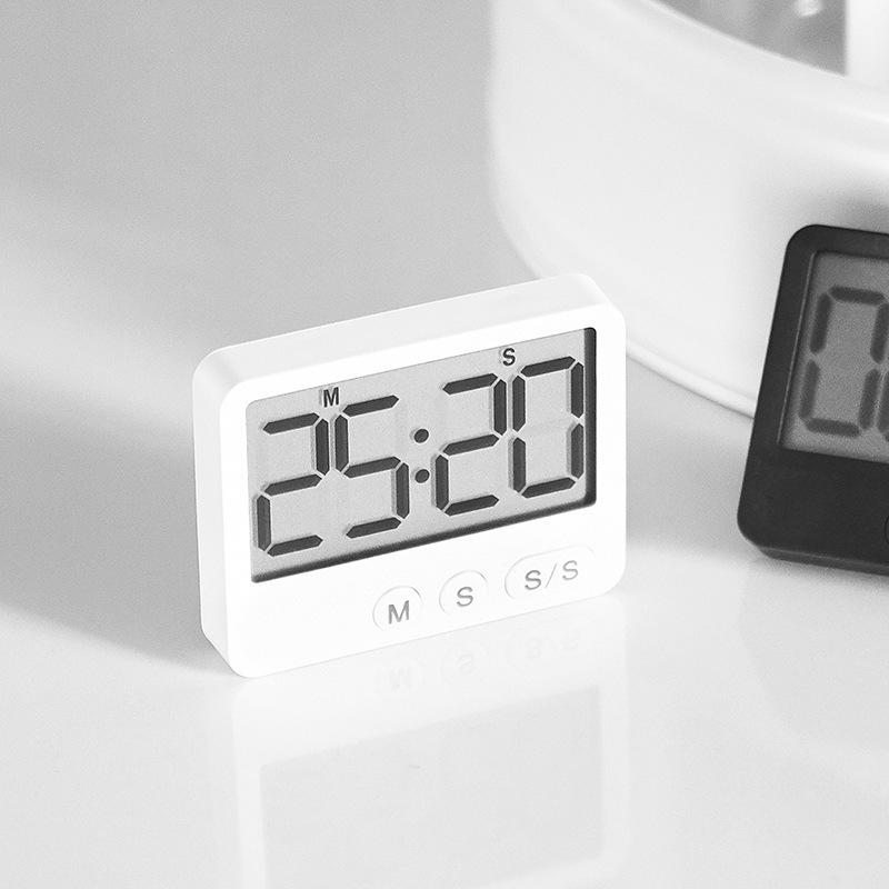 Magnetic Minimalist Large Screen Korean Style Digital Kitchen Timer Y8301.