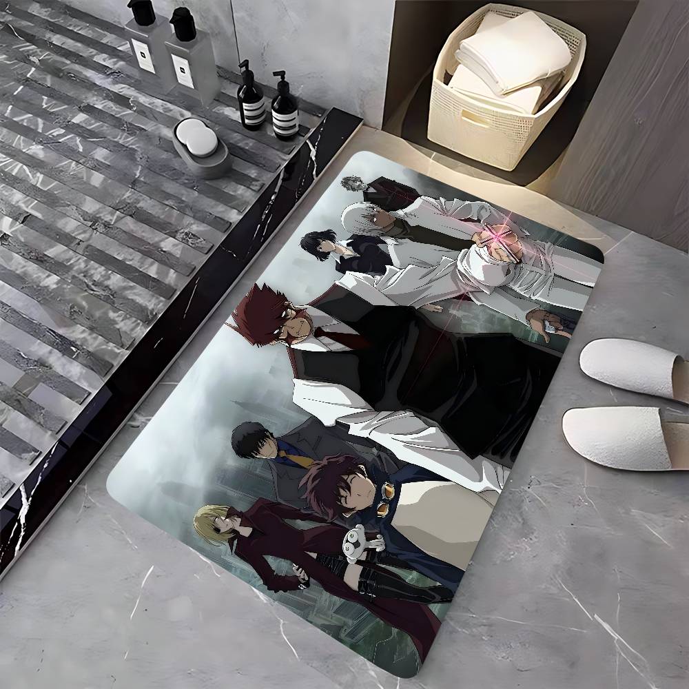 B-Blood Blockade Battlefront Eingangstürmatte Nordischer Stil Heimfußmatte Badezimmer-Toilettenmatten Schlafzimmer Hotel Dekor Matte