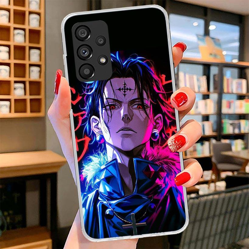 Huner X-Hunters Chrollo Shizuku Phone Case For Samsung Galaxy A12 A22 A32 A52 A72 A02S Phone Case Note 20 Ultra 10 S10 Plus A51