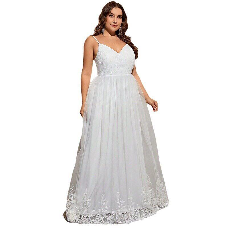 New Style Evening Dress European and American Plus Size Women's Clothing Cross-Border Sexy Birthday Long Dress Birthday Dress