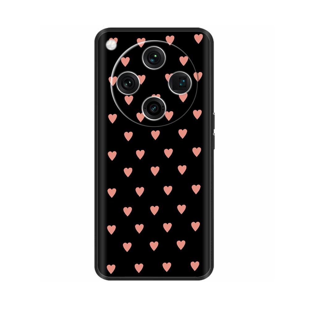 Soft Silicone Cover For Oppo Find X8 Pro Case Fashion Black TPU Phone Back Cover Cases For Oppo Find X8 5G Coque PKC110 PKC130