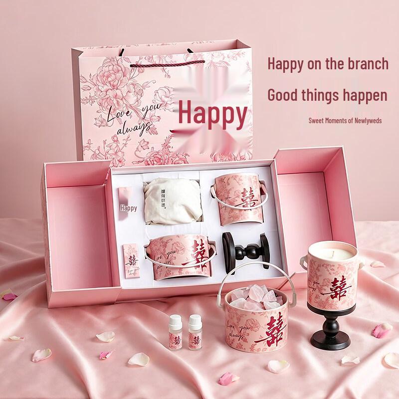 Rose Holiday Aroma Diffuser Stone Gift Set