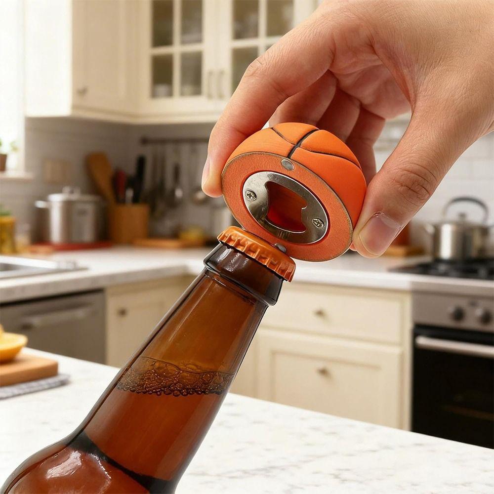 Fan Gift Sports Ball Bottle Opener Funny Ball Key Chain Novelty Beer Cap Remover  Collection Item