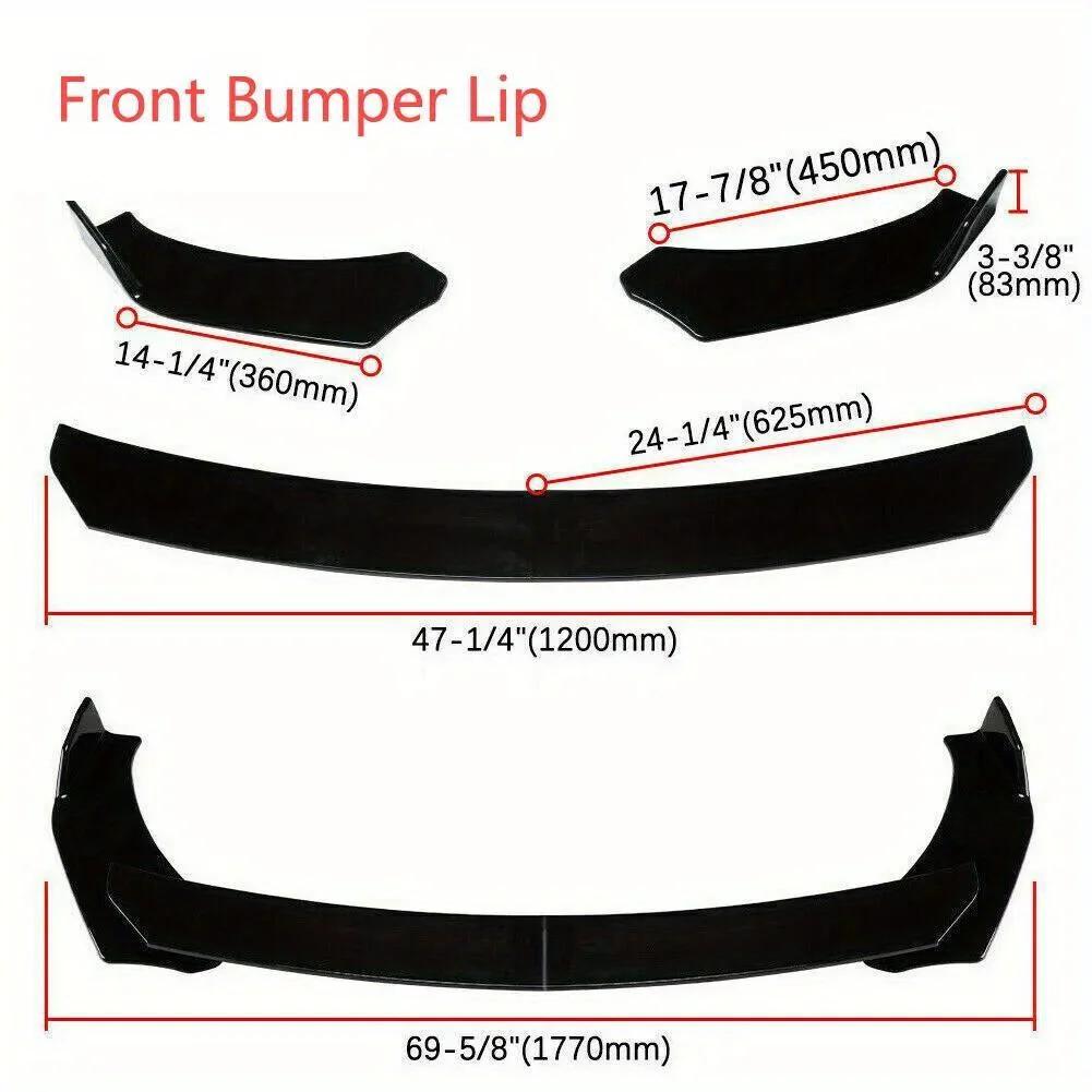 Car general front shovel car modification front bumper lip kit separator spoiler diffuser bumper collision accessories