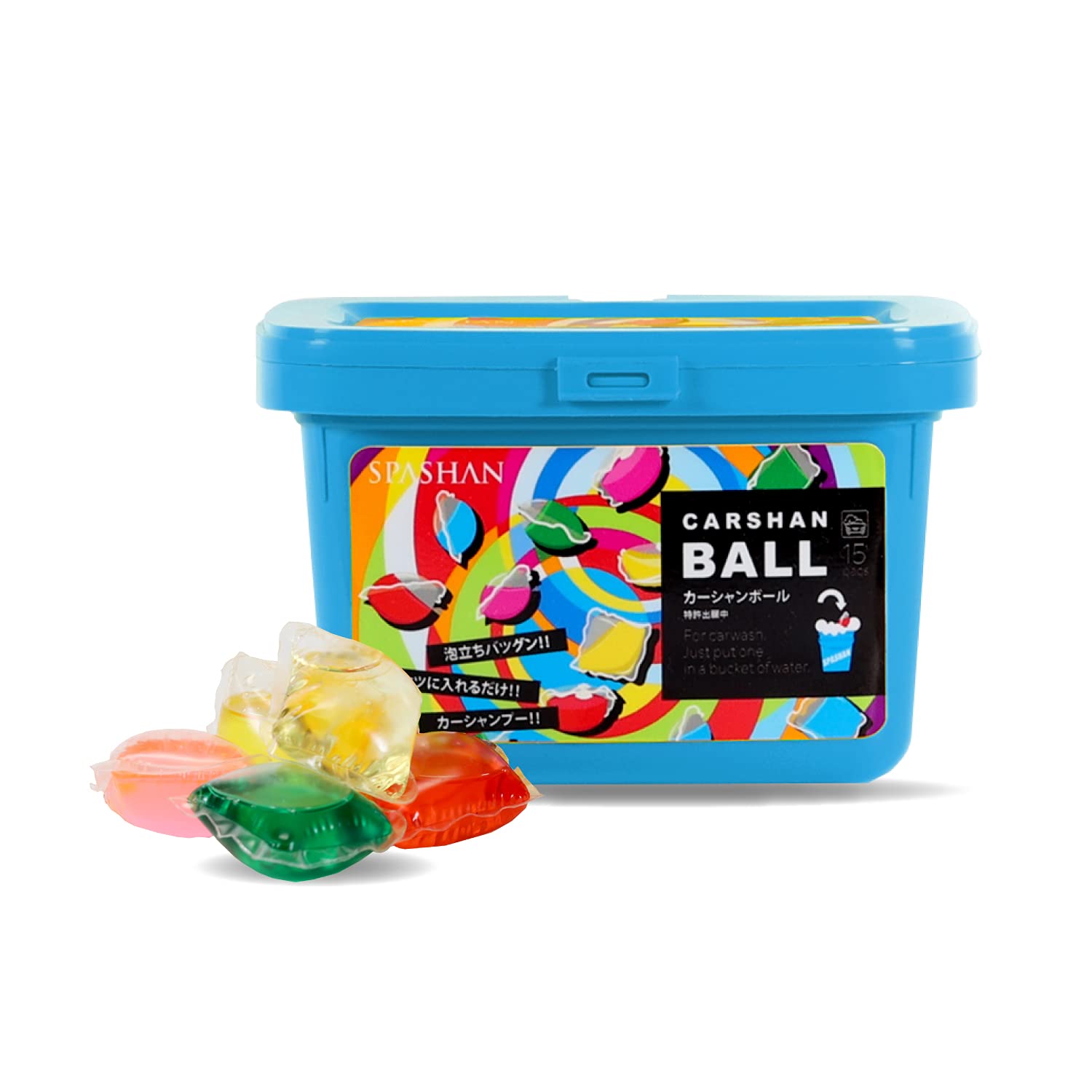 

SPASHAN Car Car Shampoo 15 No Shampoo, Ball, pacs, Neutral, Compound, spsn-144