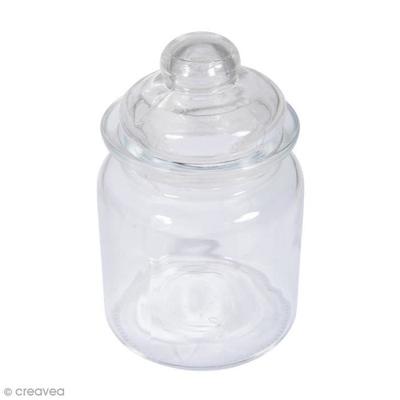 Glass Candy Jar - - 8 X 12.5 Cm - 280 Ml - Transparent - Decorative