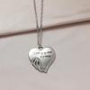 Chic Rhinestone Heart Slogan Necklace