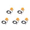 5PCS Circular Proximity Switch Distance Detection Sensor PNP Normally Open 10‑36VDC IP65 Protection
