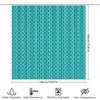 Blue And White Shower Curtain Rectangular Design For Bathrooms Easy To Clean Waterproof Fabric Decorative Window Panels In Home