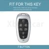 7 Buttons For Hyundai Nexo Tucson Sonata  Grandeur  Sonata Limited Sonata Sel Ev 6 Ev 8 Ioniq 5 Tpu Car Key Case Cover