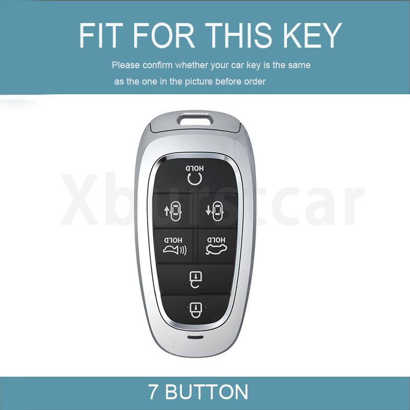 7 Buttons For Hyundai Nexo Tucson Sonata  Grandeur  Sonata Limited Sonata Sel Ev 6 Ev 8 Ioniq 5 Tpu Car Key Case Cover
