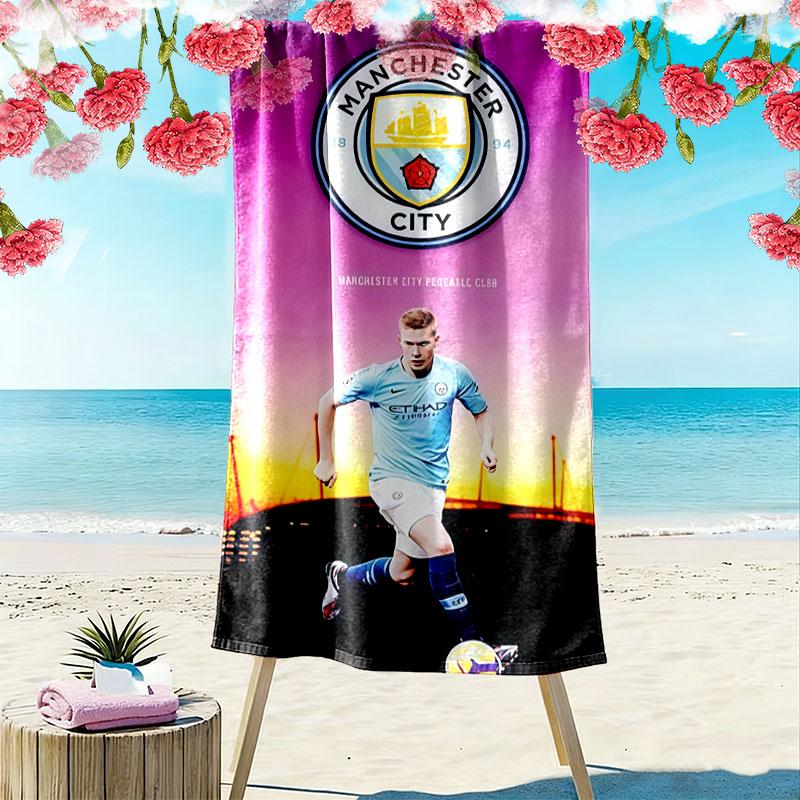 Rare MCFC Collects Print Beach Towel, Large Soft Quick Dry Towel for Beach Camping Swimming