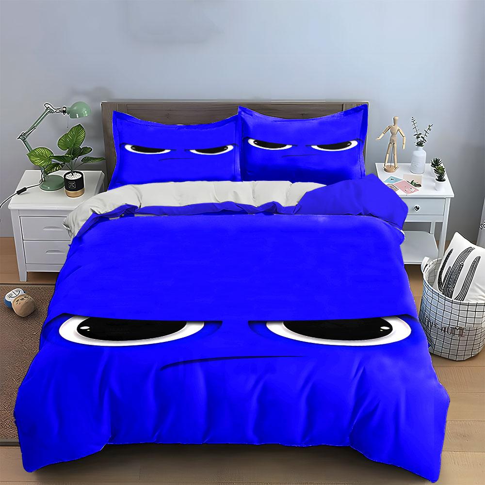 Angry Cartoon Eyes Motif. Bedding Sets Duvet Cover Sets Duvet Covers Pillowcases(1 * Duvet Cover 2 * Pillowcases Without Duvet Insert)