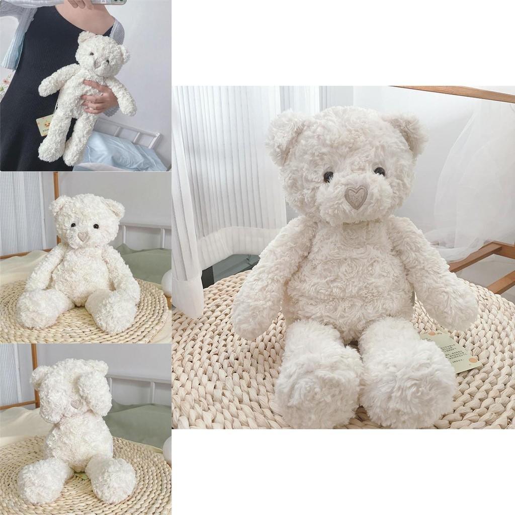 Entzückendes herzförmiges Plüsch-Teddybär-Spielzeug für beruhigenden Komfort, 41,9 cm groß, langes, zotteliges braunes Fell