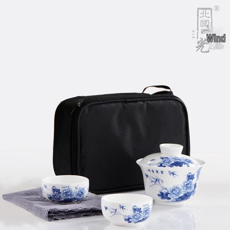 Northern Scenery Ceramic Tea Set