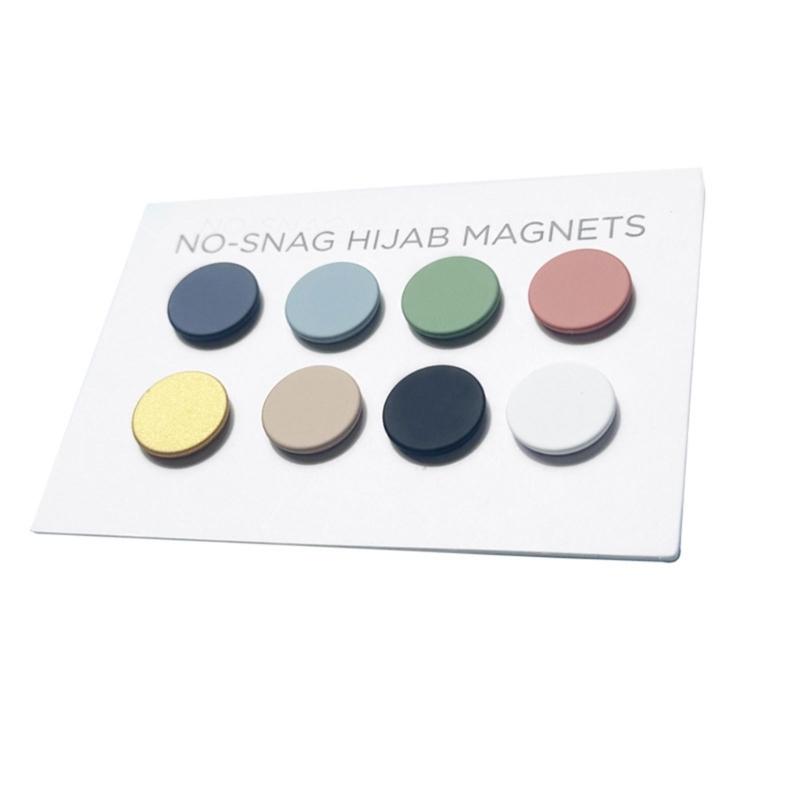 

8 штук Удобные крепления для хиджаба Простые в использовании Мусульманские швейные принадлежности Магнитный зажим для хиджаба Подходит для шарфов 1