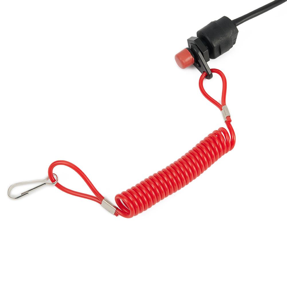 Kill Stop Switch With Safety Lanyard Clip For Boat Outboard Engine Motors Parts