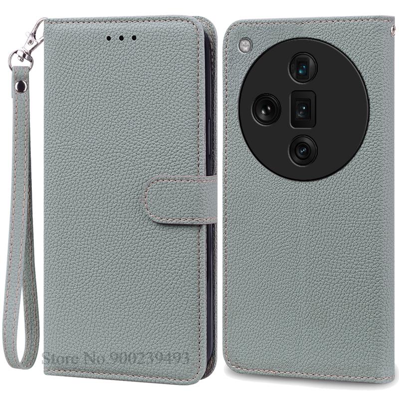 For OPPO Find X7 Case Leather Wallet Flip Case For OPPO Find X7 Ultra Case Soft Silicone Cover Coque Fundas Shell