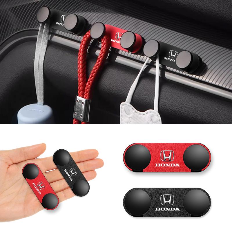 Multi-Purpose Vehicle Storage Hook Car Double-Hook For Honda Civic Accord Odyssey City Pilot Jazz CRV HRV Legend Accessories JS1