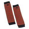 Long Striped Arm Warmers for Women Winter Long Fingerless Gloves Casual Knit Elbow Gloves with Thumb Hole