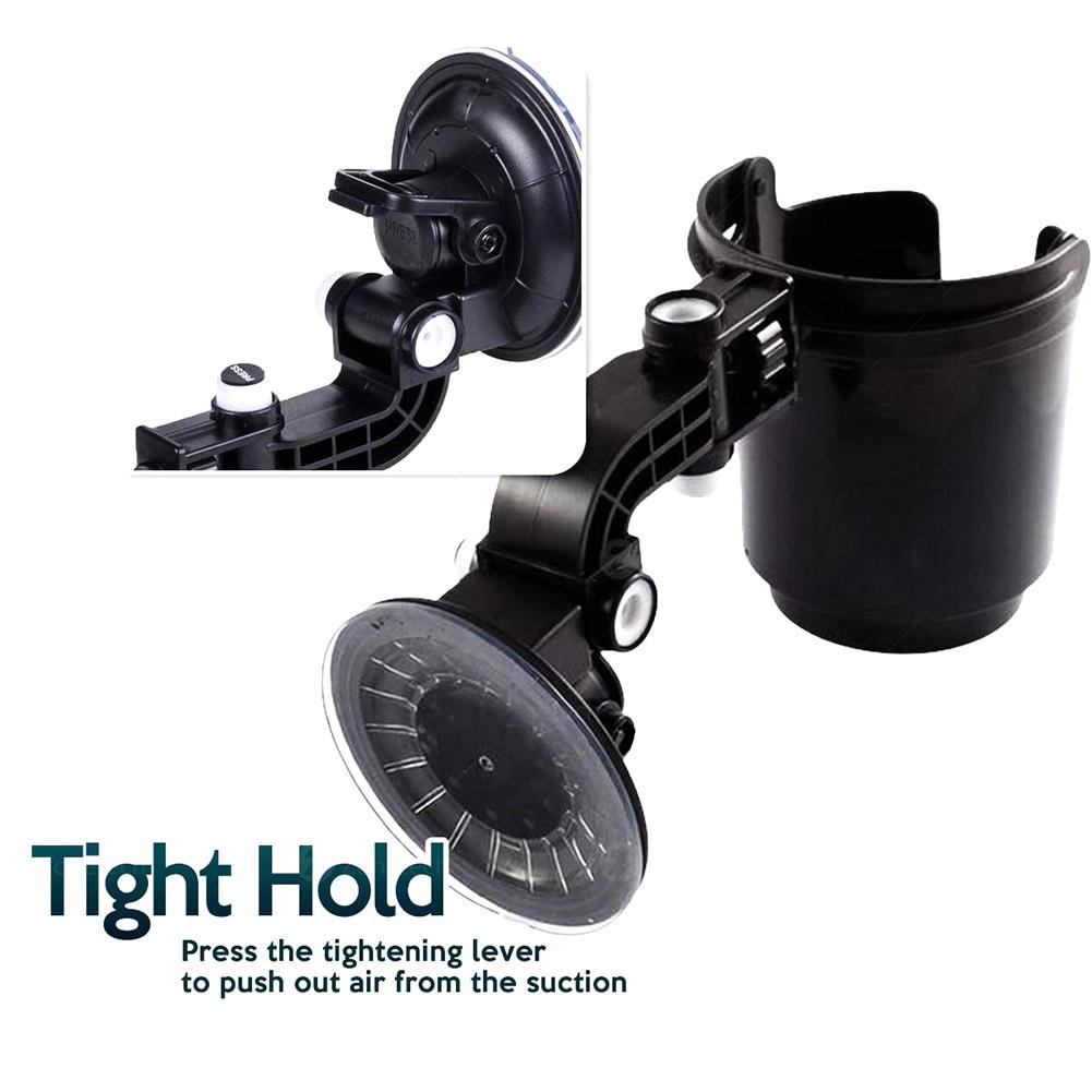 Auto Cup Holder for Cars Recessed Folding Cup Drink Holder Recessed Sturdy Black Folding Vehicle Adjustable Drink Cup Holder