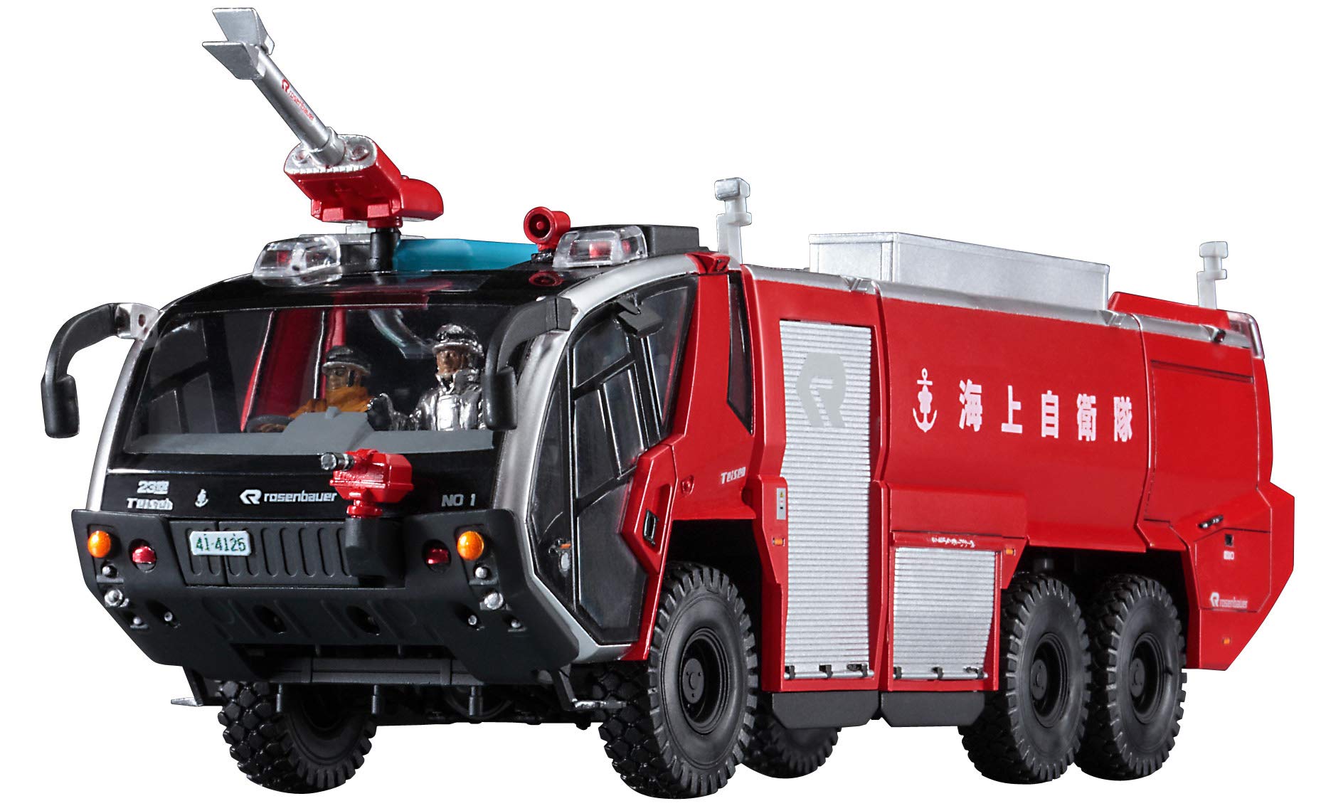 

Hasegawa Maritime Force Rosenbauer Panther Airport Chemical Fire Engine Пластикова модель SP435 1/72 Self-Defence 6×6
