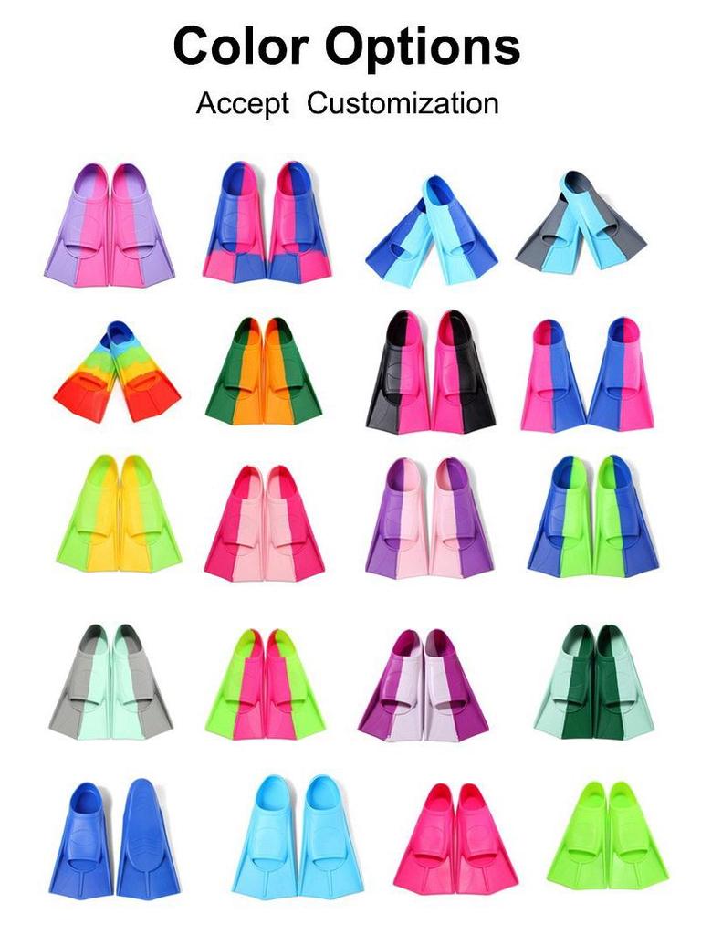 Labe de înot din silicon pentru adulți și copii - Snorkeling, antrenament, scufundări, design labă de rață