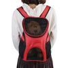 Portable Dog Cat Pet Double Shoulder Carrier Bag Backpack Breathable Mesh Travel Outdoor Blue
