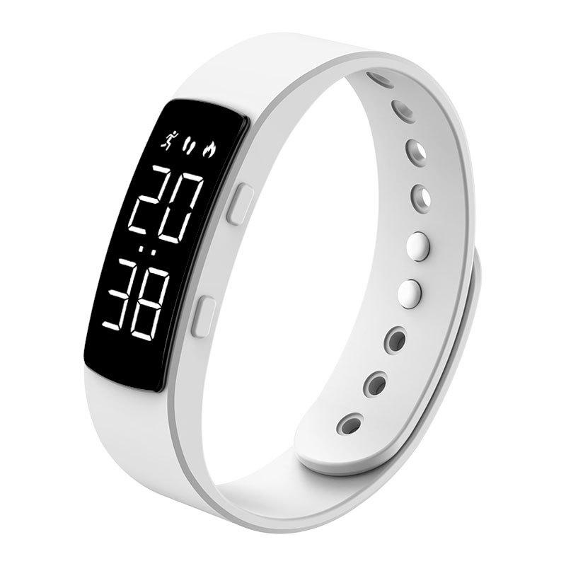 Neues wasserdichtes Smart Health Armband mit Schrittzähler, Vibrationsalarm und LED-Anzeige für Männer und Frauen.