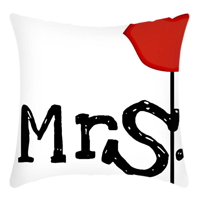 New Pillowcases Love Series Printed Pillowcase Love Letters Pillow Home Sofa