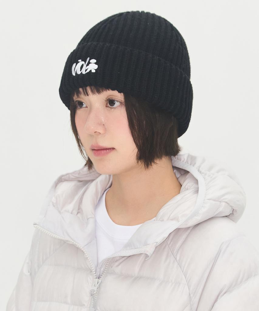 Wool Beanie With Video Jaki [Black]