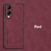 For Vivo Y17S Case Luxury PU Leather Phone Case For Vivo Y28 5G Back Cover Matte TPU Silicone Shockproof Full Protection Coque