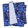 COLORFUL CANDY STYLE Lunch Cloths/School Lunch Napkins (45cm X 45cm), Water-Repellent, No-Iron, Set of 2, Train Face Collection, Water-Repellent, Ligh