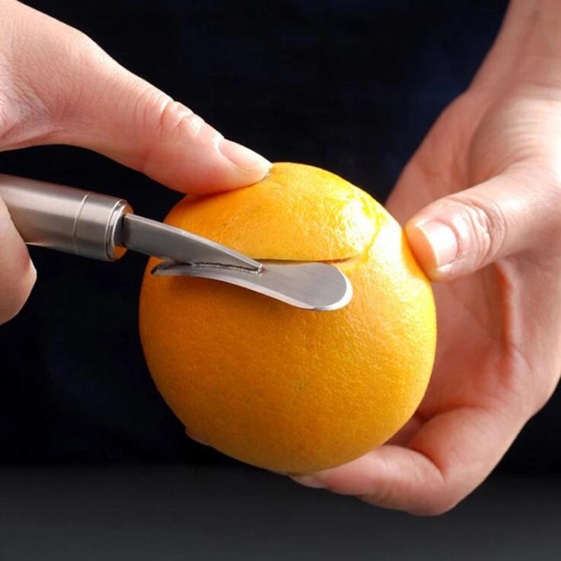 Küchenzubehör Orangenschäler Gadzety Obstschneider Descascador Haushalts-Gadgets Smart Cocina Do Kuchni Edelstahl