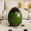Egg-shaped Double-bin Trash Can