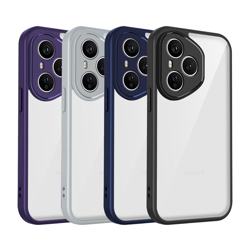 For Honor 400 Honor400 Lite Transparent Silicone Case For Honor 400 Pro 5G PC Back TPU Bumper Shockproof Clear Phone Cases Cover