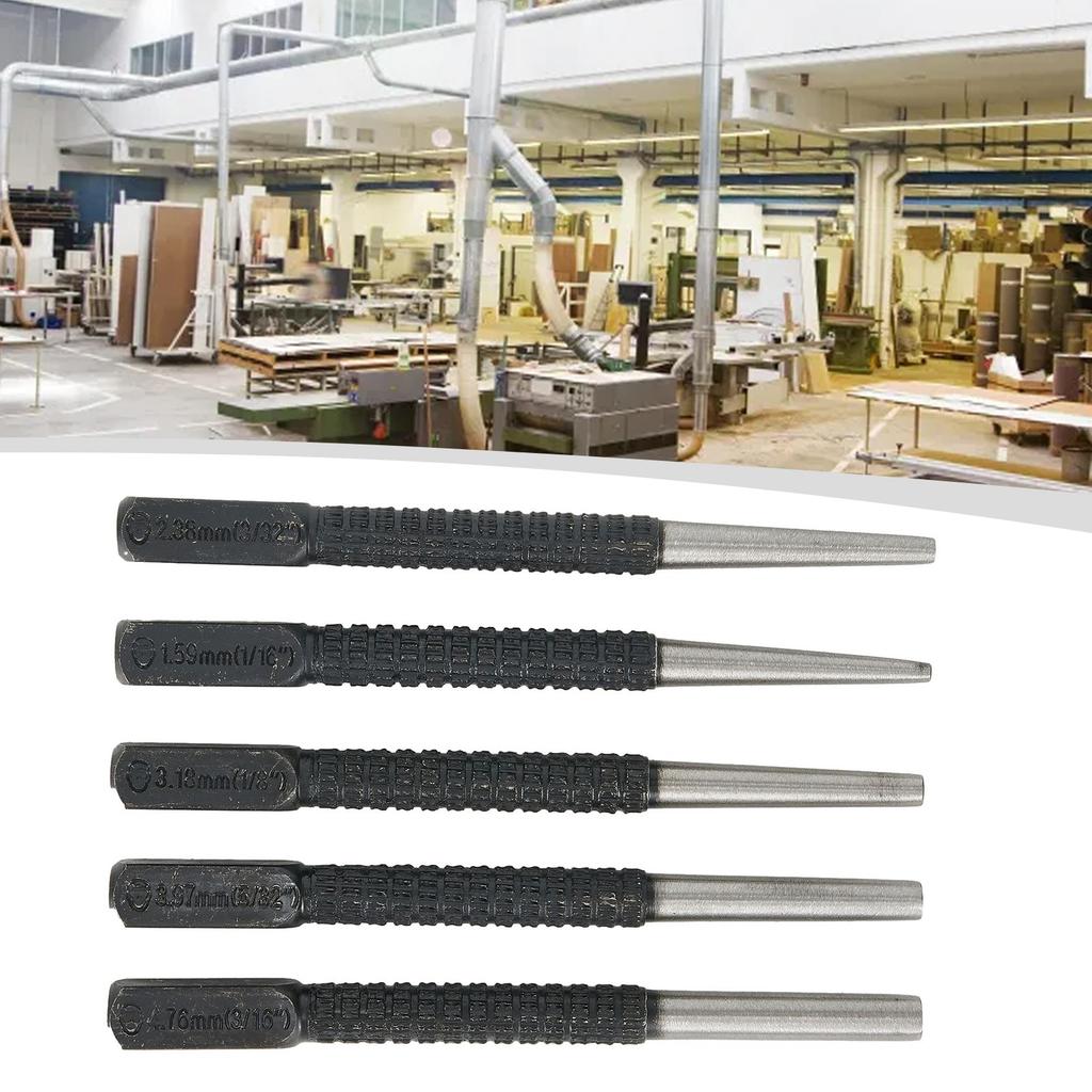 5pcs Nail Punch Door Pin Removal Hammerless Nail Center