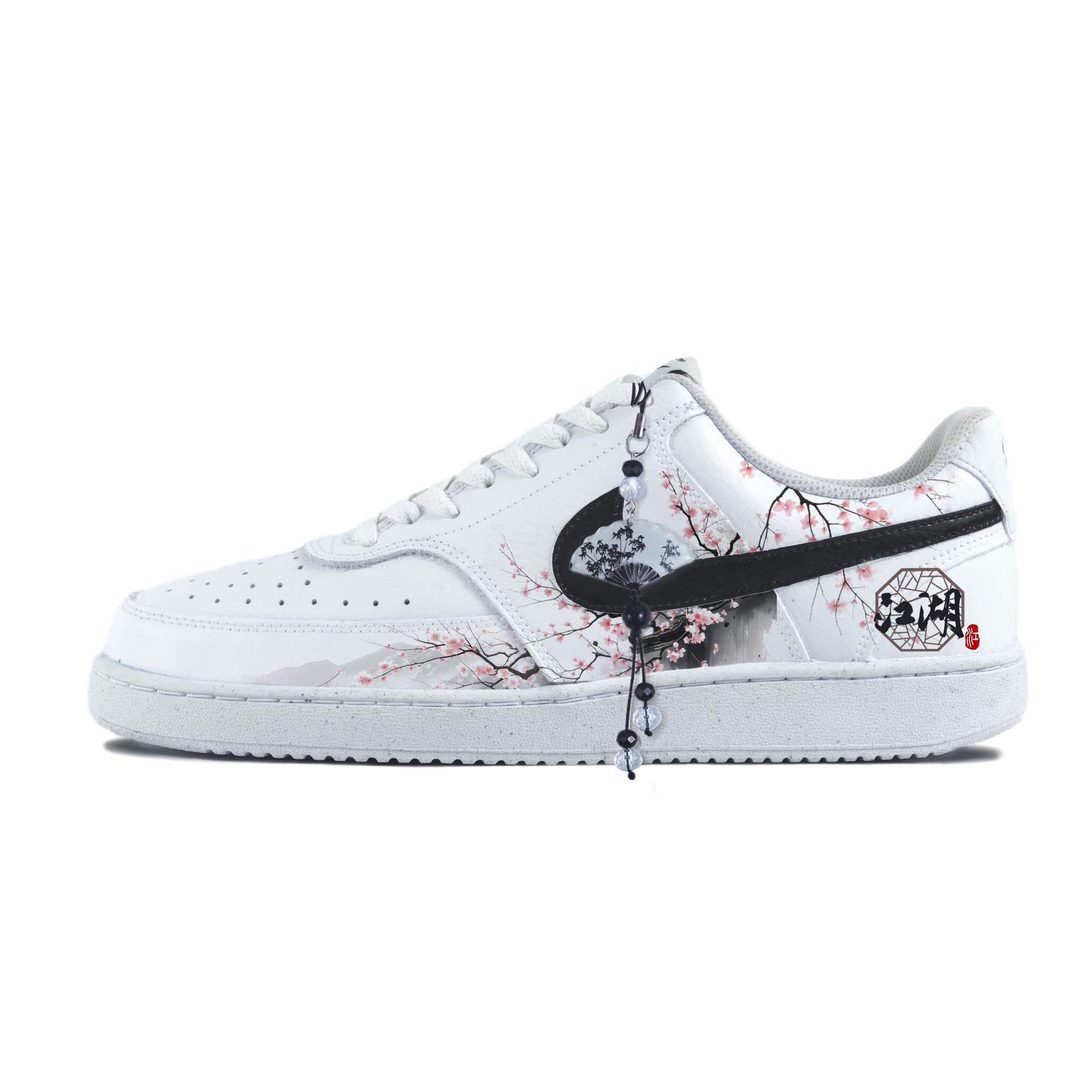 

Nike Court Vision 1 Abrasion Resistant Low top Skateboard Shoes Unisex White DH2987-101(Team183-) 36
