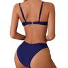 Woman Swimsuits Women'S Summer Fashion Steel Push Up Two Piece Swimsuit Sexy Bikini Solid Color Swimsuit