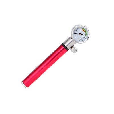 Gonfleur de Pneu Pompe à Vélo Outils de Gonflage Manomètre Alliage d'Aluminium Gain de Place Taille Compacte Accessoires de Cyclisme Mini Pompes