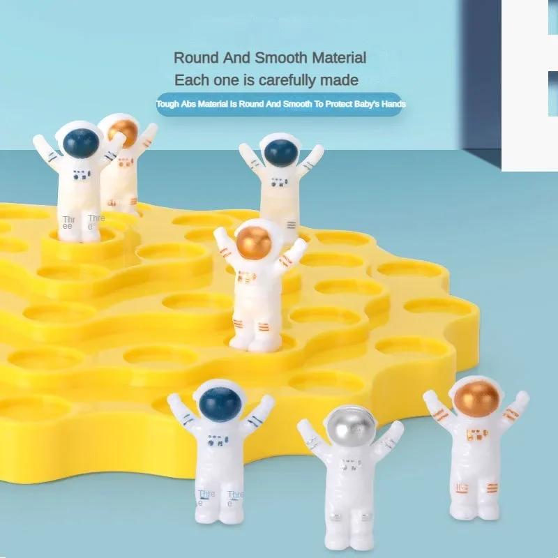 Astronauten Balance Puzzle Tischspiel Gelegenheitsspiel Interaktives Tischkampfspiel für Eltern und Kinder Kinder Stapelbrett Partyspiel