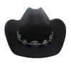 New One-Word Top Wide-Brimmed Denim Hat, Hot-Selling National European, American And Western Hat, Men'S And Women'S Fashion High-End Top Hat