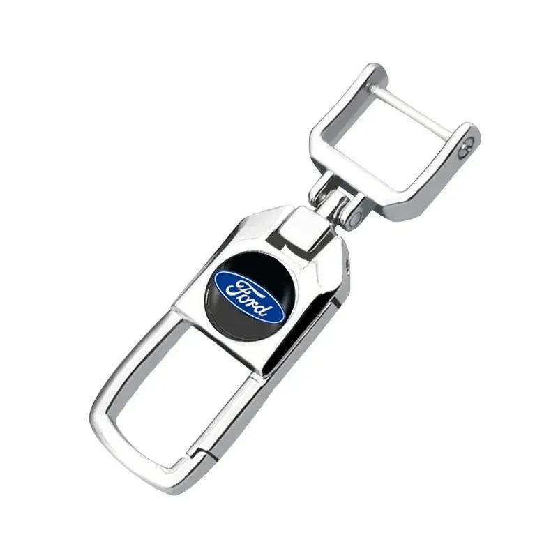 

Car Sticker Ford New 2025 Hot Creative Metal Car Keyring Men s Key Chain Holder For Ford 2 3 mondeo mk3 f150 ranger fusion musta білий