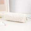 Zippered Pen Case Large Capacity Plush Pencil Case Large Compartment Travel Cosmetic Bag for Student Adult School Travel