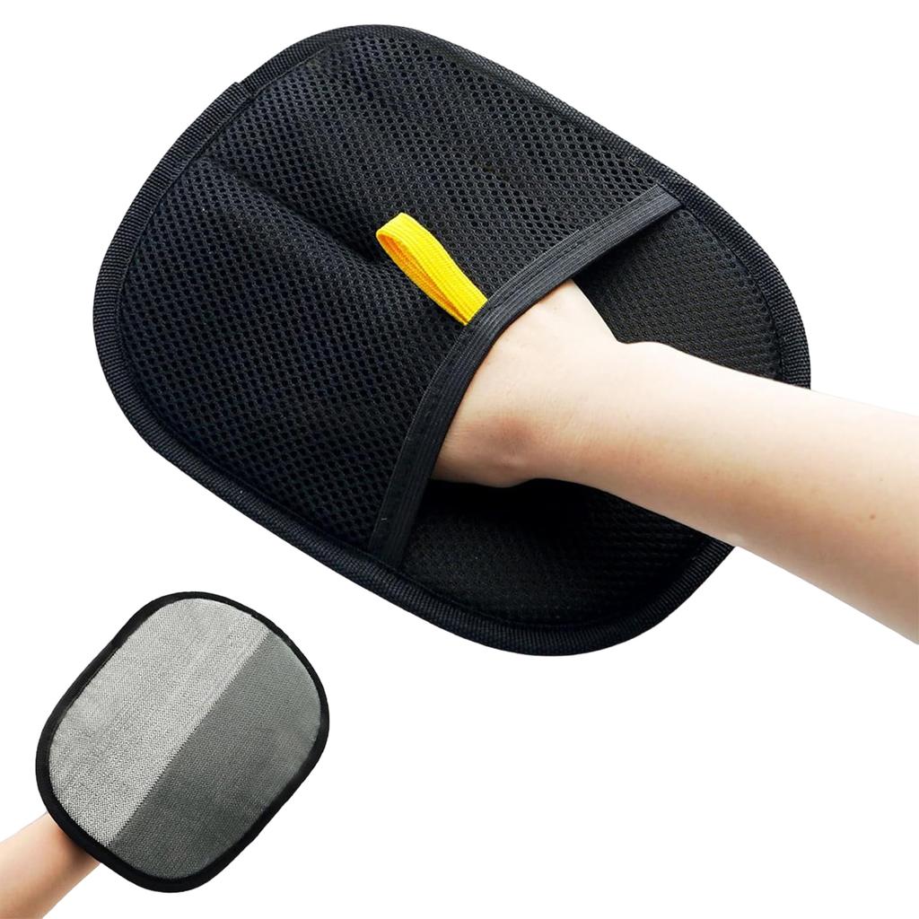 Pet Hair Remover Glove Dual Sided Grooming Brush for Cats and Dogs Static Electricity Deshedding Tool Soft Bristles